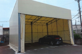 キャスター式テント倉庫 その11