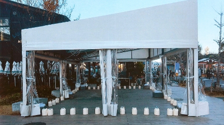 レストランテラス席可動式テント その21