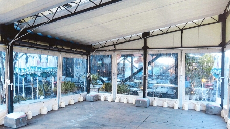 レストランテラス席可動式テント その22